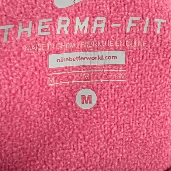 NIKE Pink pullover hoodie with a Nike swish. Size M Used condition - Picture 2 of 2